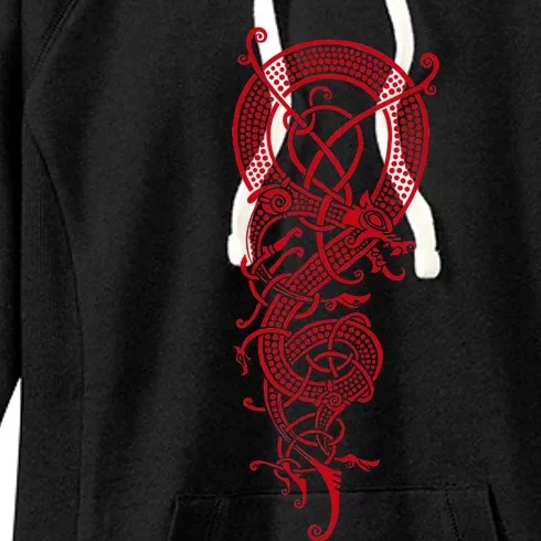 The Viking Dragon Fafnir Norse Mythology Dragon Women's Fleece Hoodie