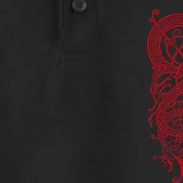 The Viking Dragon Fafnir Norse Mythology Dragon Dry Zone Grid Performance Polo