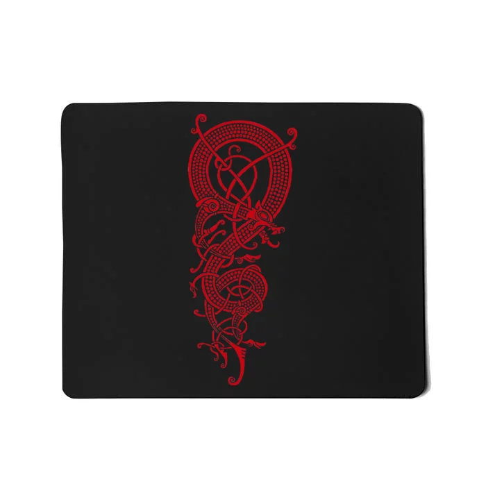 The Viking Dragon Fafnir Norse Mythology Dragon Mousepad