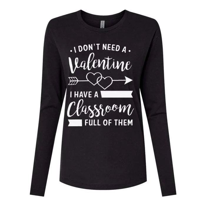 Teacher Valentine's Day, Funny Classroom School Gift Love Womens Cotton Relaxed Long Sleeve T-Shirt