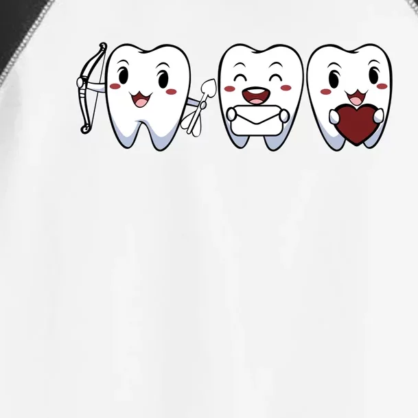 Teeth Valentines Day Cute Dentist Dental Hygienist Assistant Gift Toddler Fine Jersey T-Shirt