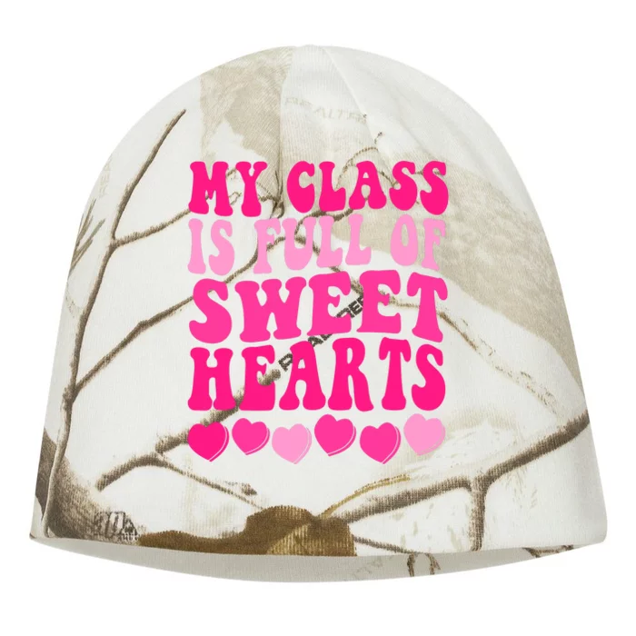 Teacher Valentines Day My Class Is Full Of Sweethearts Kati - Camo Knit Beanie