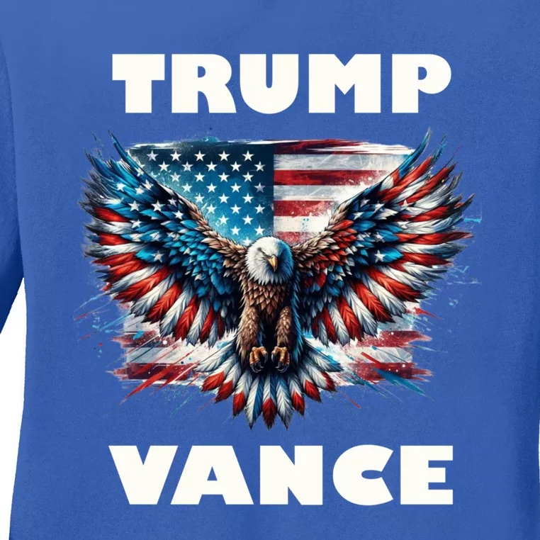 Trump Vance Eagle Donald Trump 2024 Gift Ladies Long Sleeve Shirt