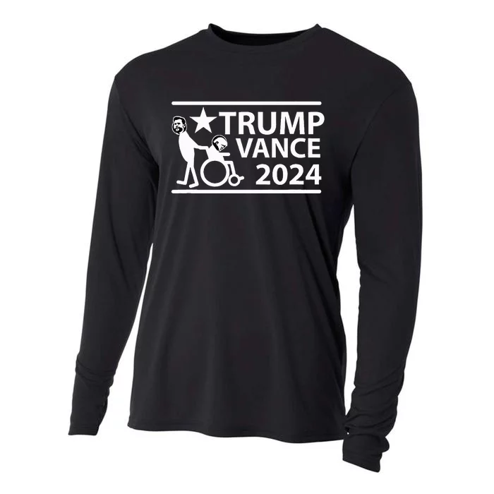 Trump Vance Elections 2024 Humor Cooling Performance Long Sleeve Crew