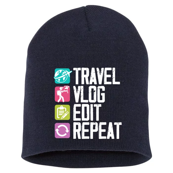 Travel Vlog Edit Vlogger Videographer Video Editor Vlogging Short Acrylic Beanie