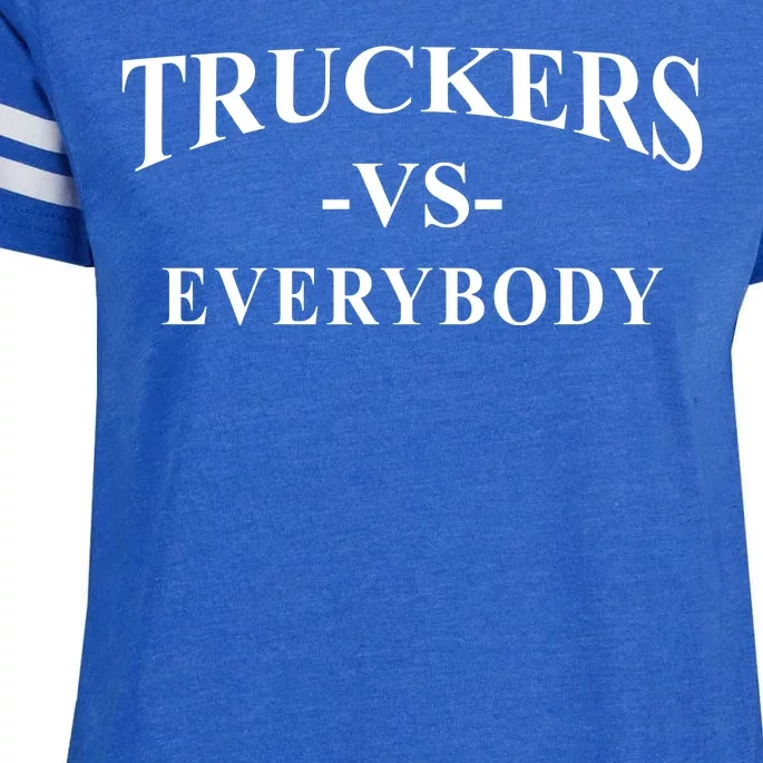 Truckers Vs Everybody Enza Ladies Jersey Football T-Shirt