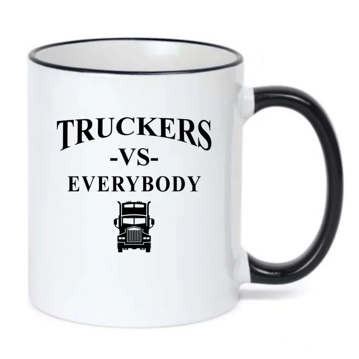 Truckers VS Everybody Truck Black Color Changing Mug