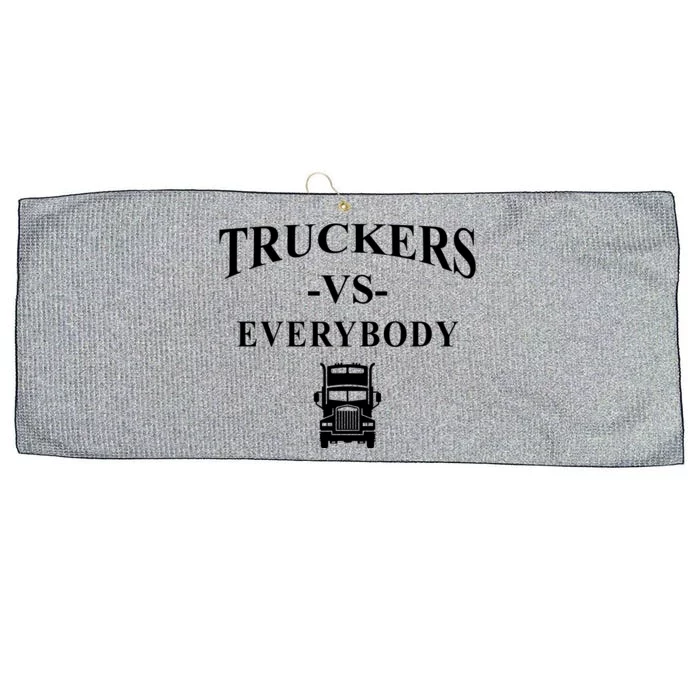 Truckers VS Everybody Truck Large Microfiber Waffle Golf Towel