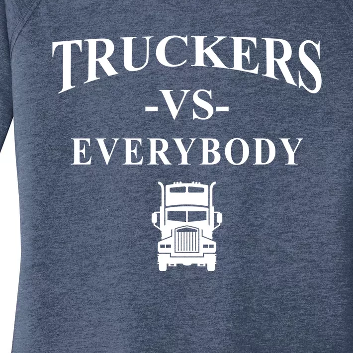 Truckers VS Everybody Truck Women's Perfect Tri Tunic Long Sleeve Shirt