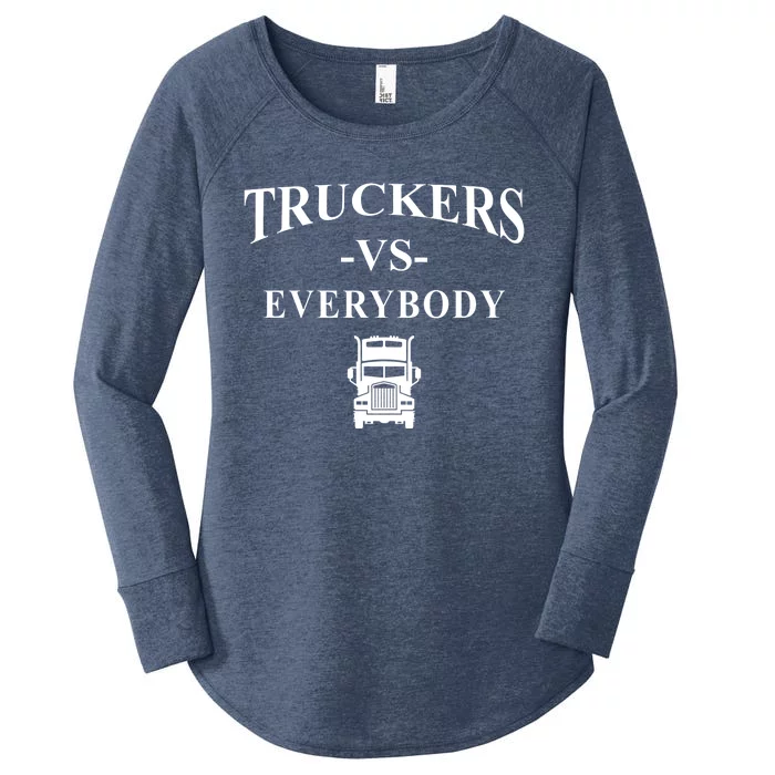 Truckers VS Everybody Truck Women's Perfect Tri Tunic Long Sleeve Shirt