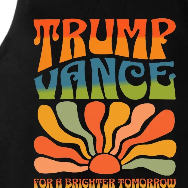 Trump Vance For A Brighter Tomorrow Trump Vance 2024 Ladies Tri-Blend Wicking Tank