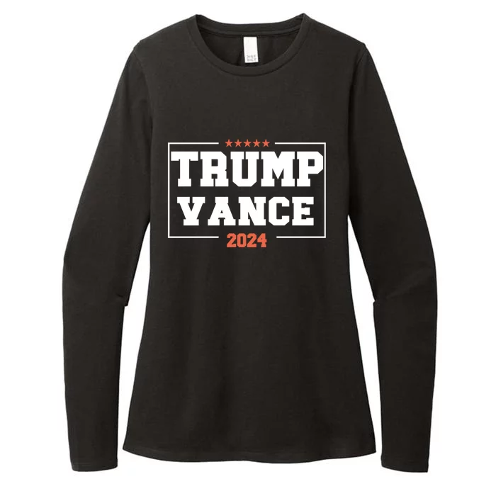 Trump Vance For President 2024 Campaign Us Election Great Gift Womens CVC Long Sleeve Shirt