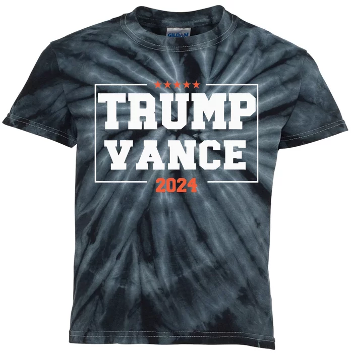 Trump Vance For President 2024 Campaign Us Election Kids Tie-Dye T-Shirt