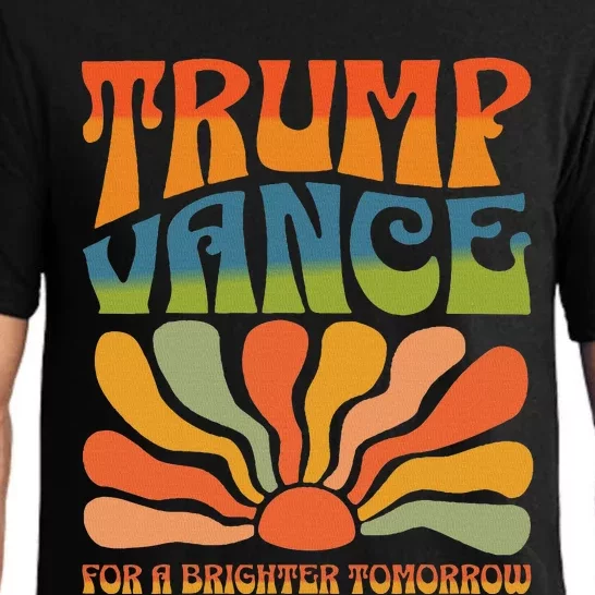 Trump Vance For A Brighter Tomorrow Trump Vance 2024 Pajama Set