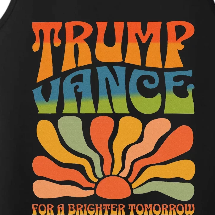 Trump Vance For A Brighter Tomorrow Trump Vance 2024 Performance Tank