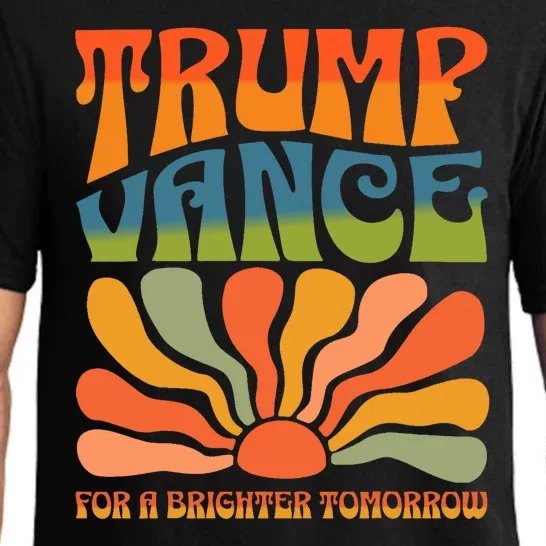 Trump Vance For A Brighter Tomorrow Trump Vance 2024 Pajama Set