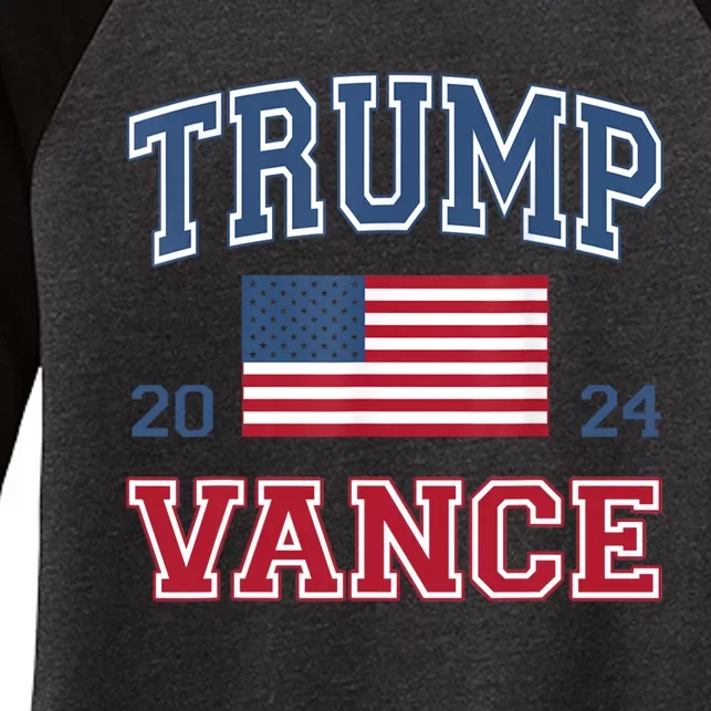 Trump Vance For President 2024 Campaign Us Election Women's Tri-Blend 3/4-Sleeve Raglan Shirt