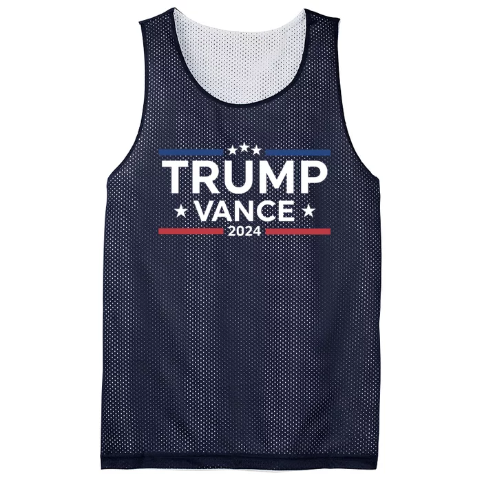 Trump Vance For President 2024 Campaign Us Election Mesh Reversible Basketball Jersey Tank