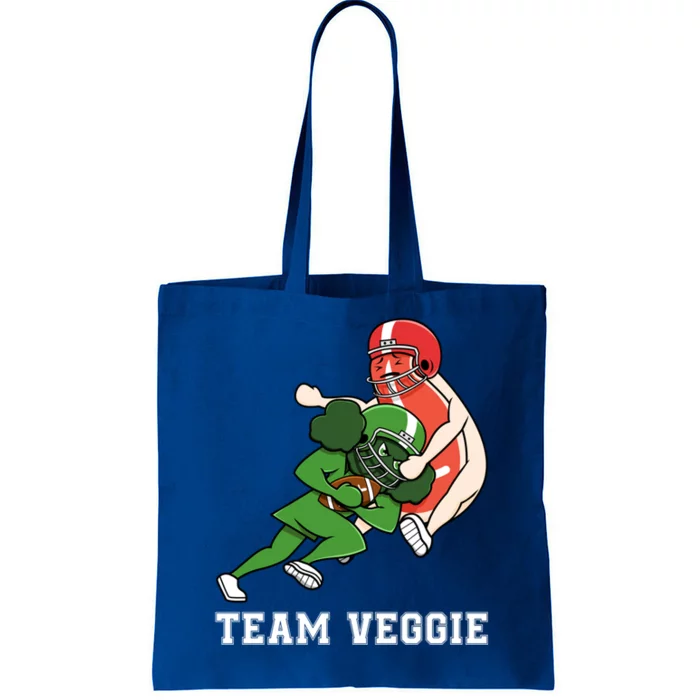 Team Veggie Football Vegetarian Plant Powered Gift Tote Bag