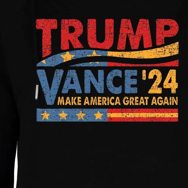 Trump Vance For President 2024 Campaign Us Election Womens Funnel Neck Pullover Hood