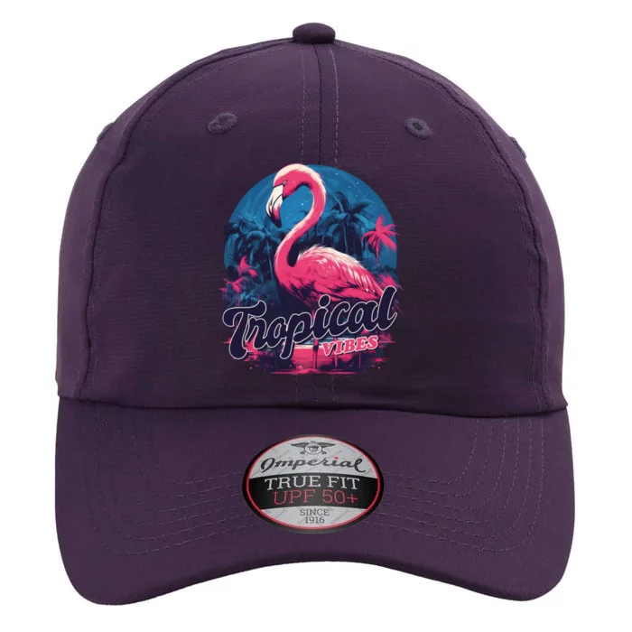 Tropical Vibes Flamingo Retro Palm Tree The Original Performance Cap