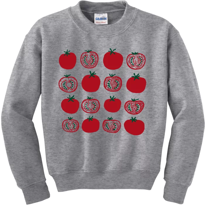 Tomato Vegetable Gardener Kids Sweatshirt