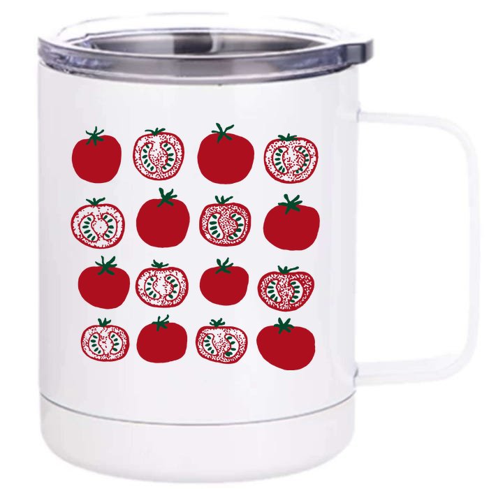 Tomato Vegetable Gardener Front & Back 12oz Stainless Steel Tumbler Cup