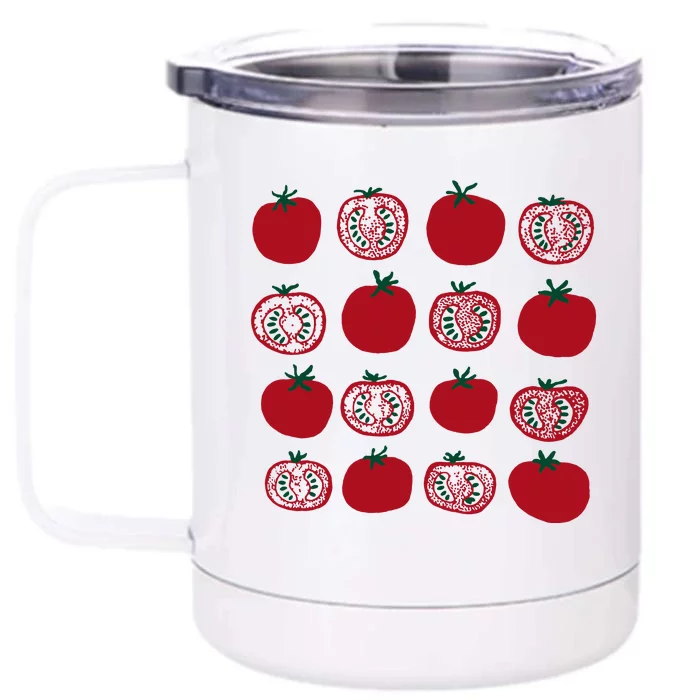 Tomato Vegetable Gardener Front & Back 12oz Stainless Steel Tumbler Cup