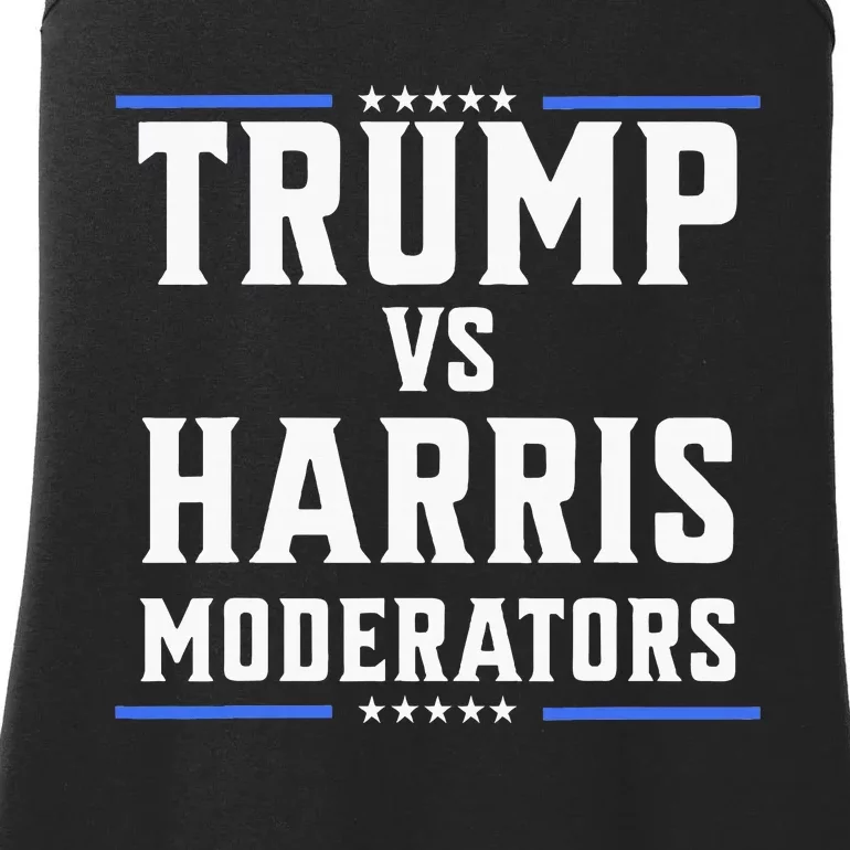 Trump Vs Harris Moderators 2024 Election Debate Ladies Essential Tank