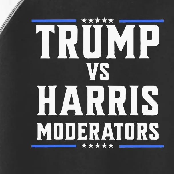 Trump Vs Harris Moderators 2024 Election Debate Toddler Fine Jersey T-Shirt