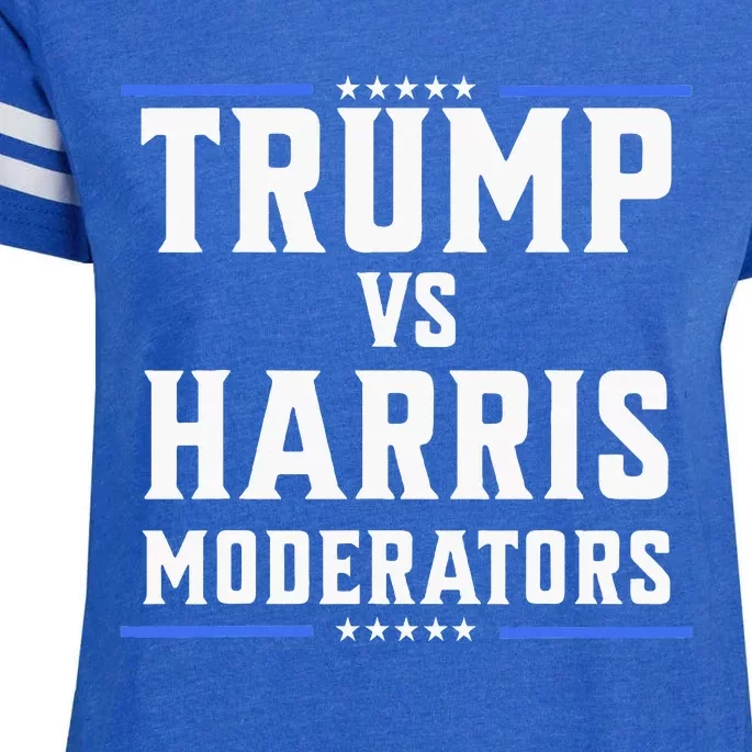 Trump Vs Harris Moderators 2024 Election Debate Enza Ladies Jersey Football T-Shirt