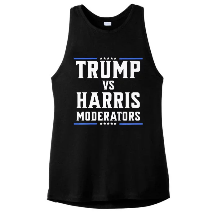 Trump Vs Harris Moderators 2024 Election Debate Premium Ladies Tri-Blend Wicking Tank