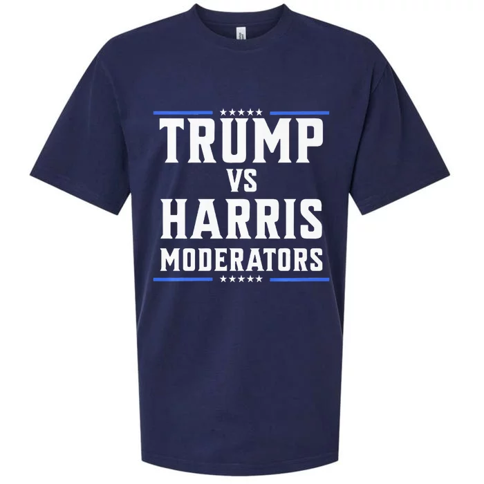 Trump Vs Harris Moderators 2024 Election Debate Premium Sueded Cloud Jersey T-Shirt