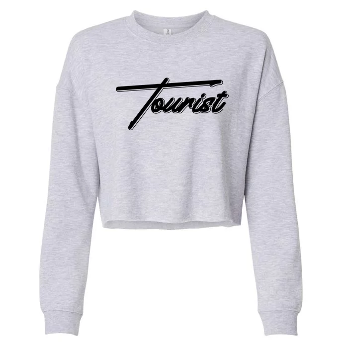 Tourist Vacation Holiday Traveler Tourism Adventure Gift Cropped Pullover Crew