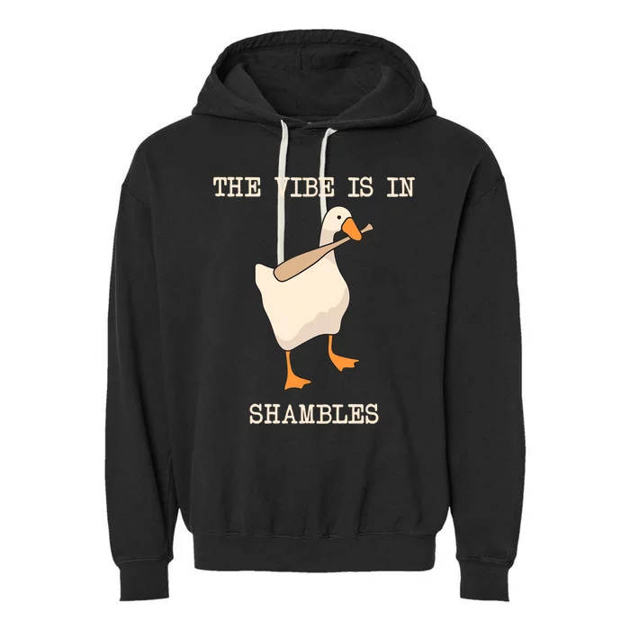 The Vibe Is In Shambles Garment-Dyed Fleece Hoodie