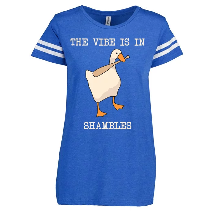 The Vibe Is In Shambles Enza Ladies Jersey Football T-Shirt