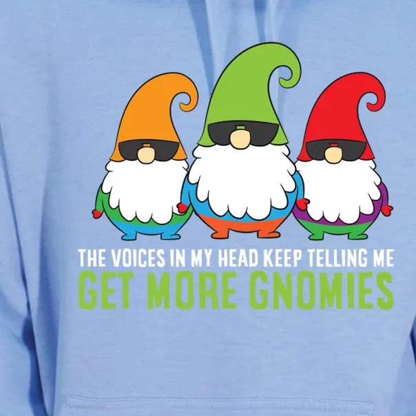 The Voices In My Head Keep Telling Me Get More Gnomes Cute Gift Unisex Surf Hoodie