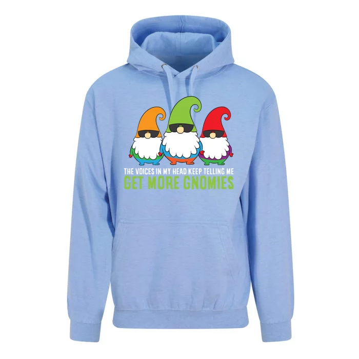 The Voices In My Head Keep Telling Me Get More Gnomes Cute Gift Unisex Surf Hoodie