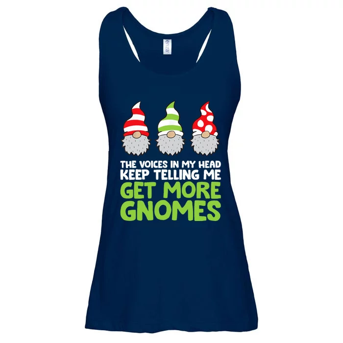 The Voices In My Head Keep Telling Me Get More Gnomes Ladies Essential Flowy Tank