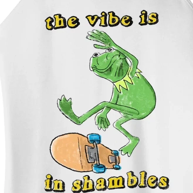 The Vibe Is In Shambles Women’s Perfect Tri Rocker Tank