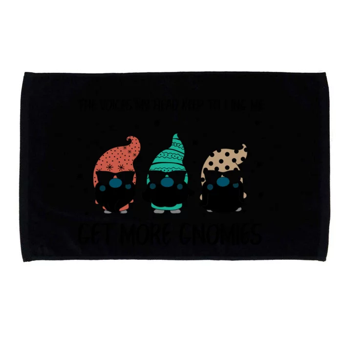 The Voices In My Head Keep Telling Me Get More Gnomes Gift Microfiber Hand Towel