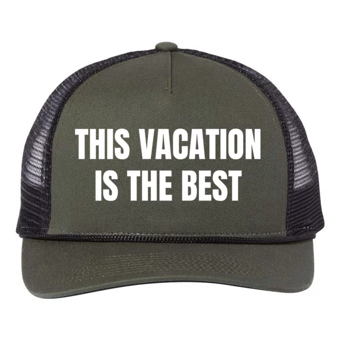 This Vacation Is The Best Meaningful Gift Retro Rope Trucker Hat Cap