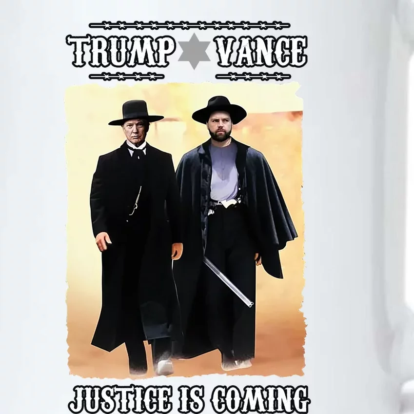 Trump Vance Justice Is Coming Black Color Changing Mug