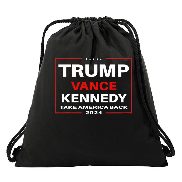 Trump Vance Kennedy Take America Back Again Drawstring Bag