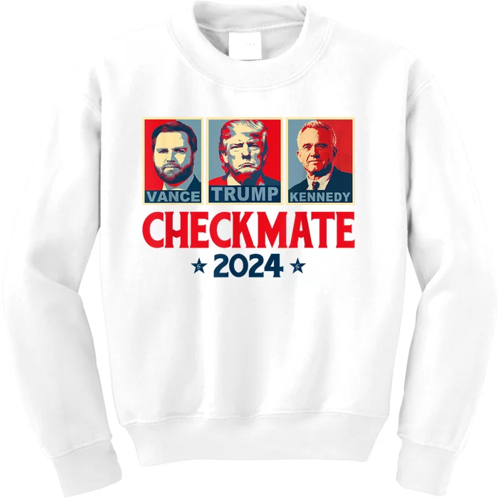 Trump Vance Kennedy Checkmate 2024 Election Republican Kids Sweatshirt