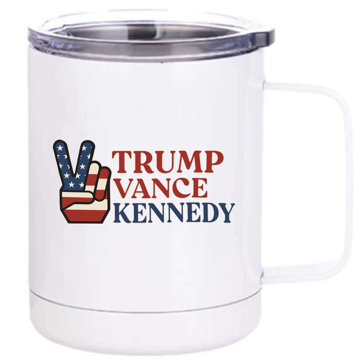 Trump Vance Kennedy Front & Back 12oz Stainless Steel Tumbler Cup