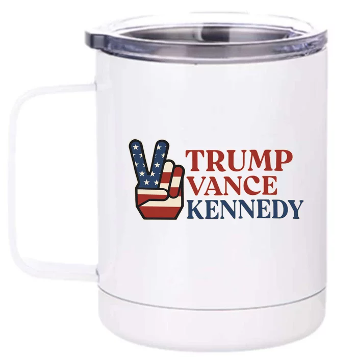 Trump Vance Kennedy Front & Back 12oz Stainless Steel Tumbler Cup