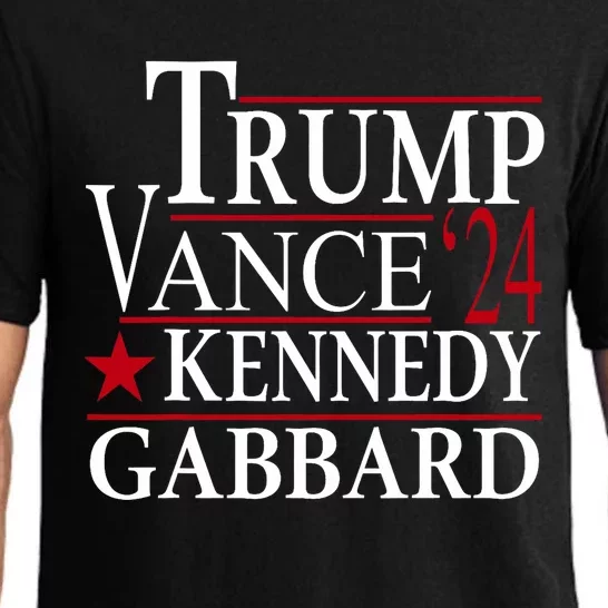 Trump Vance Kennedy Gabbard 2024 Election Pajama Set