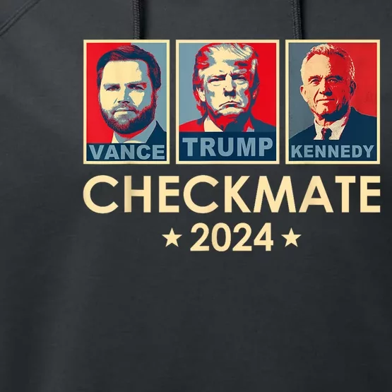 Trump Vance Kennedy Checkmate 2024 Election Republican Performance Fleece Hoodie