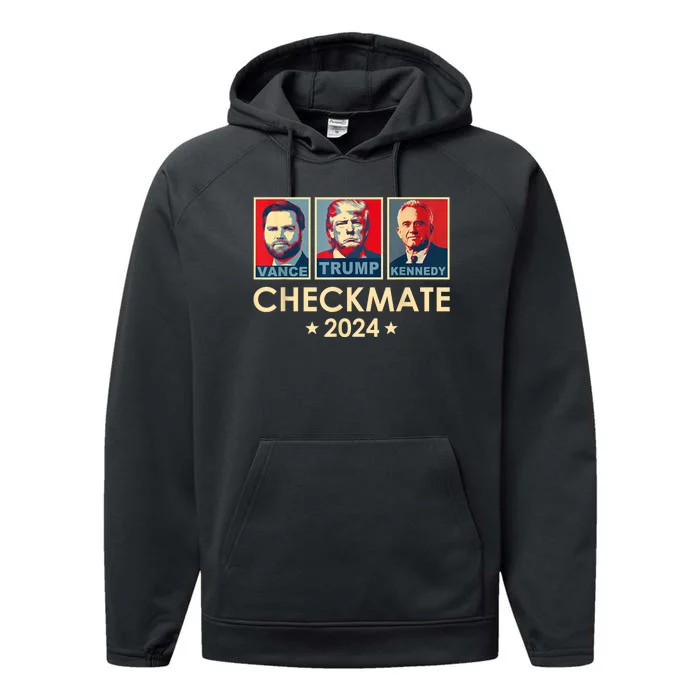 Trump Vance Kennedy Checkmate 2024 Election Republican Performance Fleece Hoodie